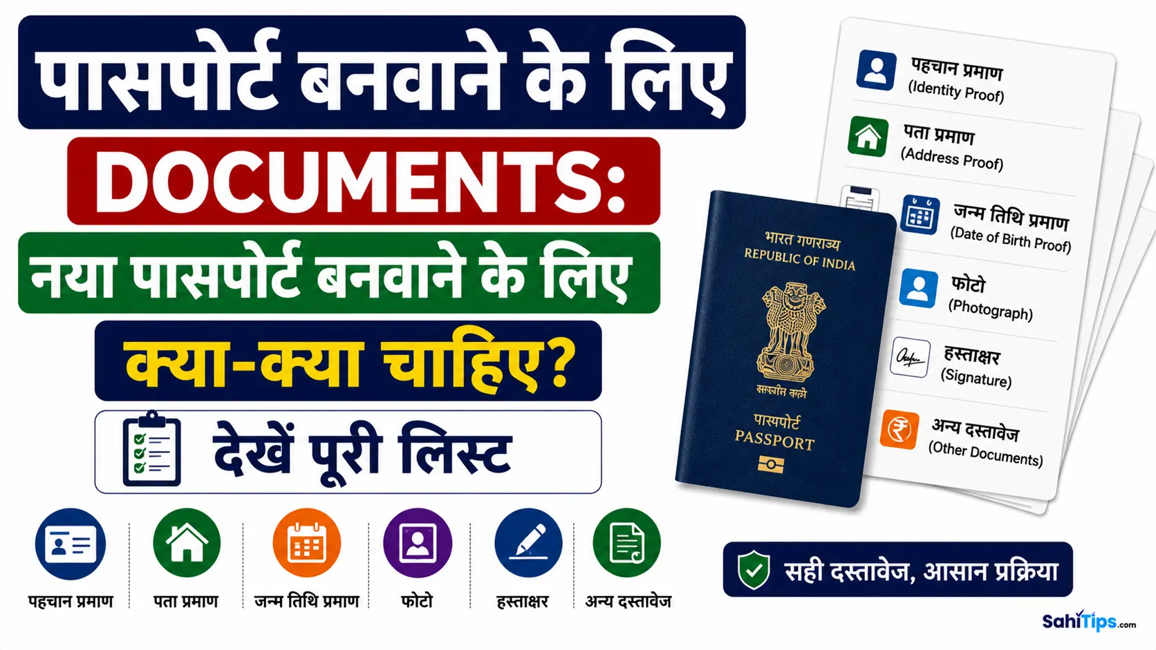 Passport Banane Ke Liye Documents