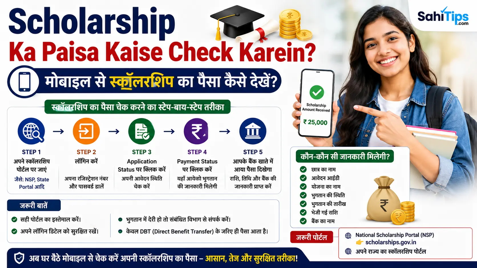 Scholarship Ka Paisa Kaise Check Karein