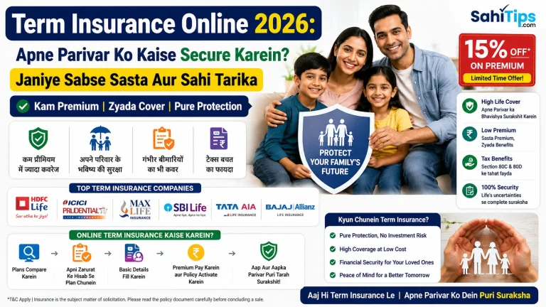 Term Insurance Online 2026 Apne Parivar Ko Kaise Secure Karein Janiye Sabse Sasta Aur Sahi Tarika